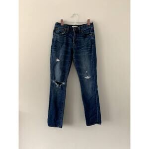 Madewell The Slim Boyjean Distressed Jeans Size 24